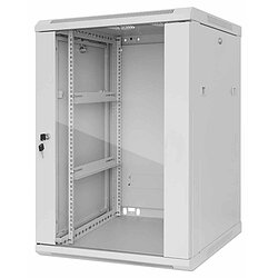 Kab24 Netzwerkschrank 19 Zoll 20 HE grau Wandgehuse H:99,4 x B:60 x T:45cm