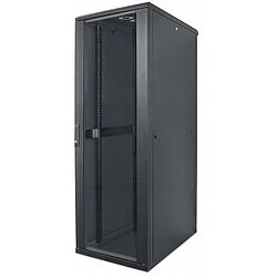 Kab24 Netzwerkschrank / Serverschrank 19 Zoll 42 HE schwarz H:205,7 x B:60 x T:60cm