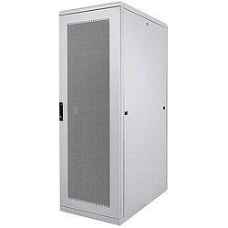 Kab24 Netzwerkschrank / Serverschrank 19 Zoll 42 HE grau montiert H:205,7 x B:60 x T:100cm