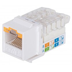 RJ45 Keystone Jack CAT6a UTP max. 10 GBit/s mit abschliessbarer Buchse