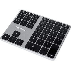 LogiLink ID0187 - Bluetooth Nummernblock/Nummernpad/Ziffernblock mit 35 Tasten & Funktionstasten fr Windows/MacOS