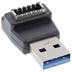 InLine� USB 3.2 Adapter, USB-A Stecker zu intern USB-E Frontpanel Buchse