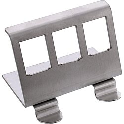 InLine� Keystone SNAP-In Metall-Modulhalter, 3-fach f�r Hutschiene