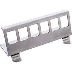 InLine Keystone SNAP-In Metall-Modulhalter, 6-fach fr Hutschiene