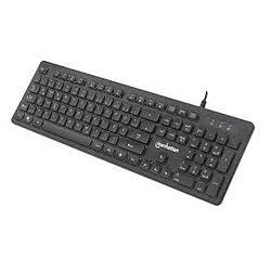 Manhattan Ultraflache USB Gaming-Tastatur mit LEDs 6 + 12 Zusatztasten