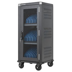 30-Port USB-C Ladeschrank auf Rollen - 30W pro Port