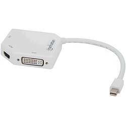 Manhattan Multiportadapter 1 x Mini Displayport Stecker auf VGA DVI GDMI Buchse 4K