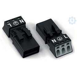 Wago Stecker 3-polig,Kod. A,schwarz