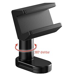 Klemmhalter fr Steckdosenleisten / 360 drehbar / Klemmbereich 0 - 40 mm / schwarz