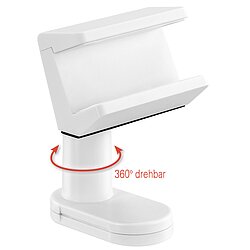 Klemmhalter fr Steckdosenleisten / 360 drehbar / Klemmbereich 0 - 40 mm / wei