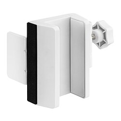 Klemmbare Steckdosenleiste- Tischbeinhalterung / Tischbeinstrke von 38 - 90 mm / wei