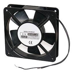 Lfter 230V Alugehuse Kugelgelagert schwarz 120 x 120mm