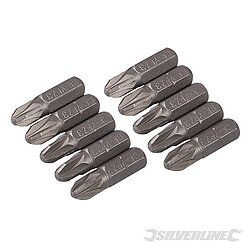 Chrom-Vanadium-PZ-Schraubendreher-Bits, 10er-Pckg. Grsse:3