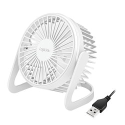 USB-Schreibtischventilator, 12,7 cm, 30 dB, wei�