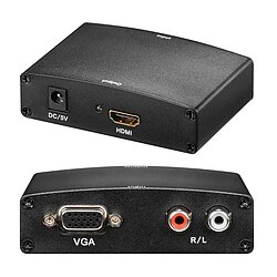 VGA + Audio Cinch auf HDMI Wandler