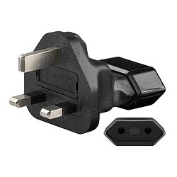 Netzadapter Eurobuchse auf UK Stecker