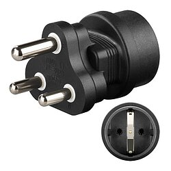 Netzadapter Schutzkontaktbuchse auf S�dafrika Stecker